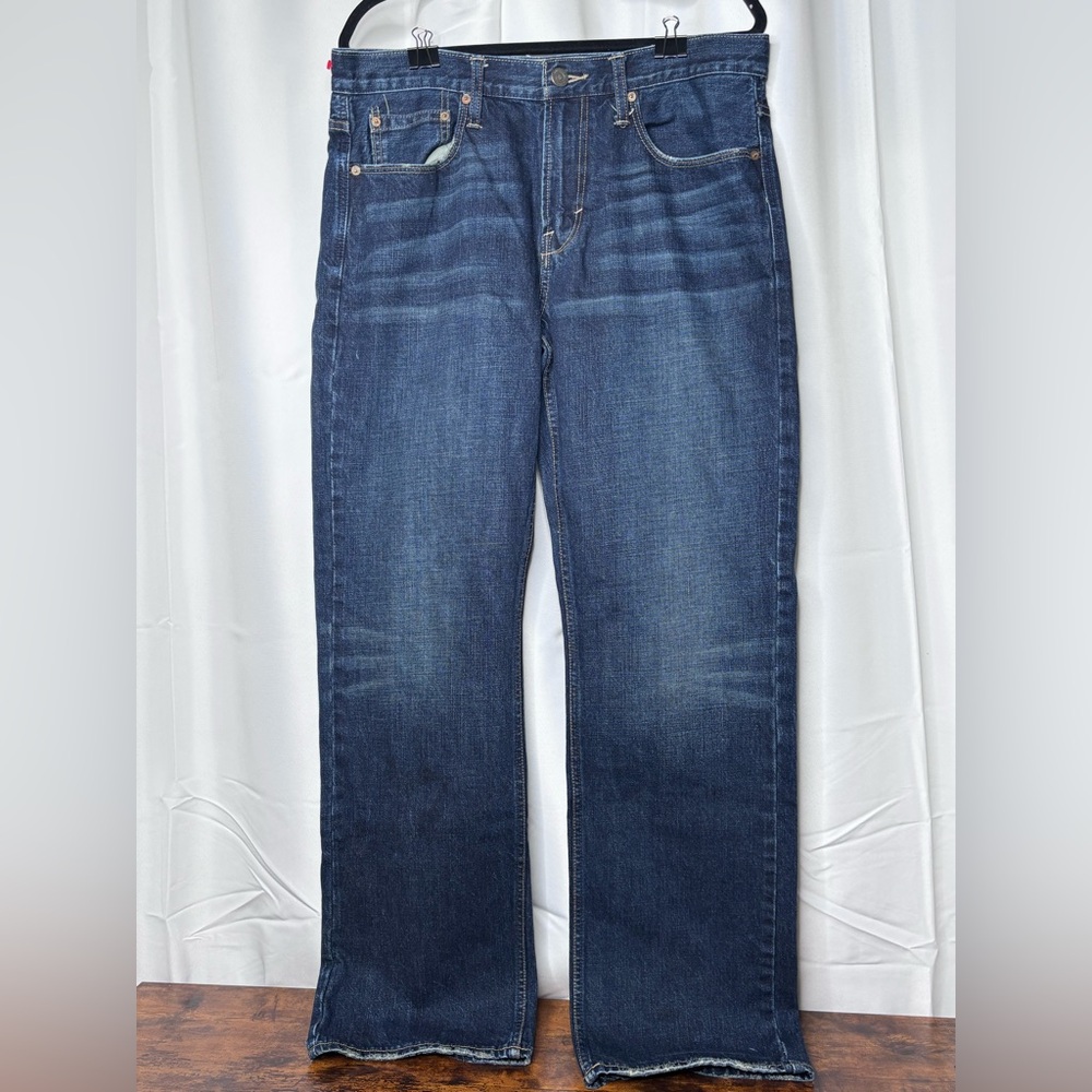 American Eagle Outfitters Men’s Straight Leg Jeans Dark Blue Denim 34x34 Classic